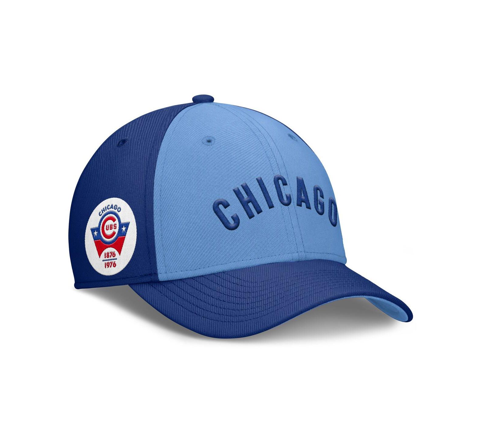 Nike Men's Royal/Light Blue Chicago Cubs Rise Swoosh Performance Flex Hat