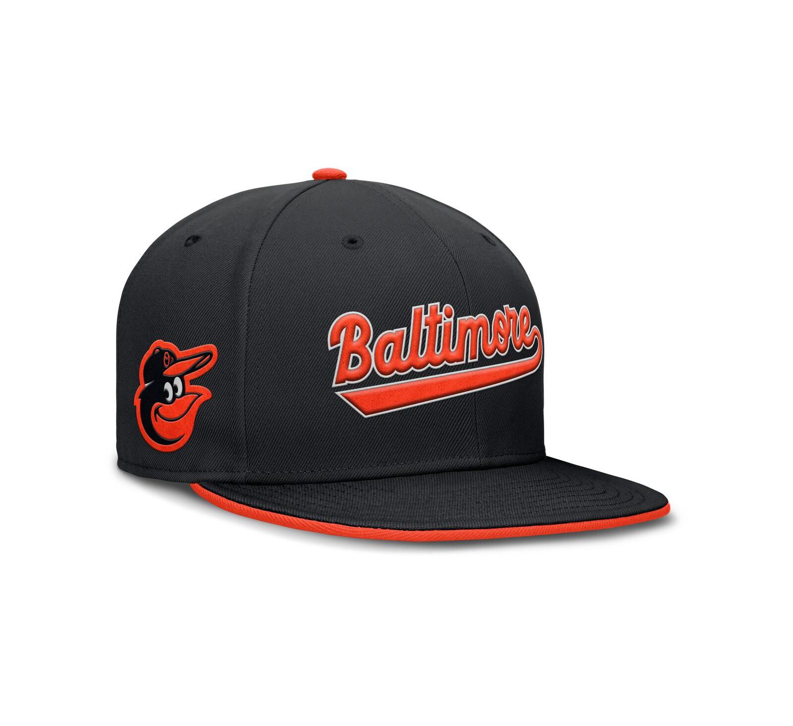 Nike Men's Black Baltimore Orioles True Performance Fitted Hat