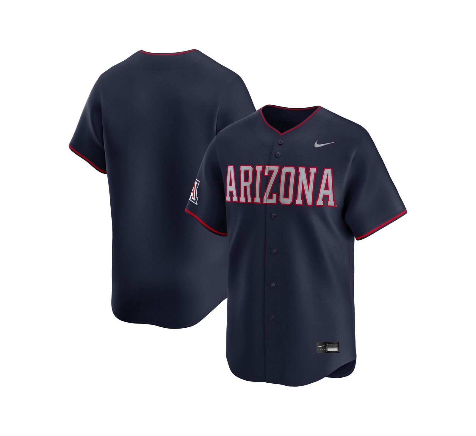 Мужская бейсбольная джерси Nike Navy Arizona Wildcats College Limited