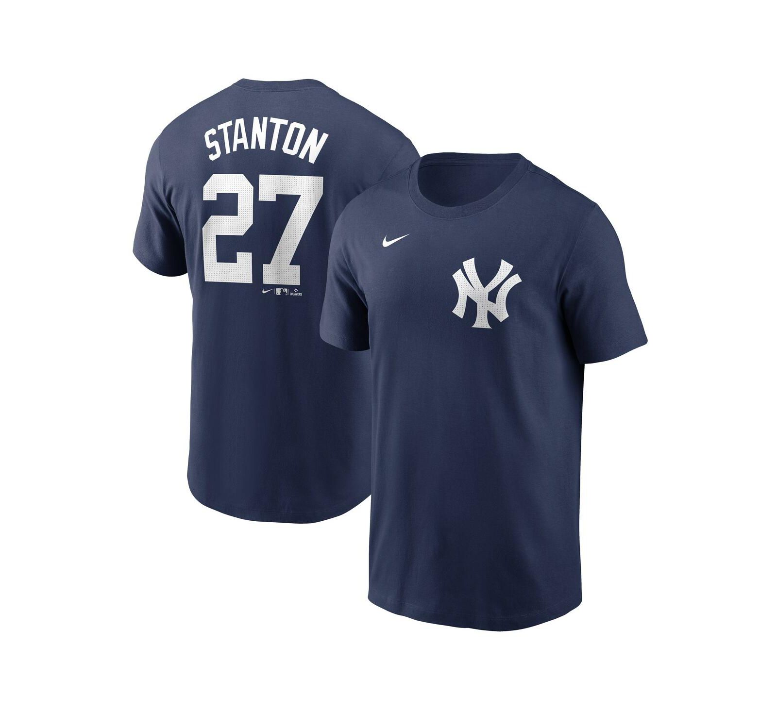 Nike Men's Giancarlo Stanton Navy New York Yankees Fuse Name & Number T-Shirt