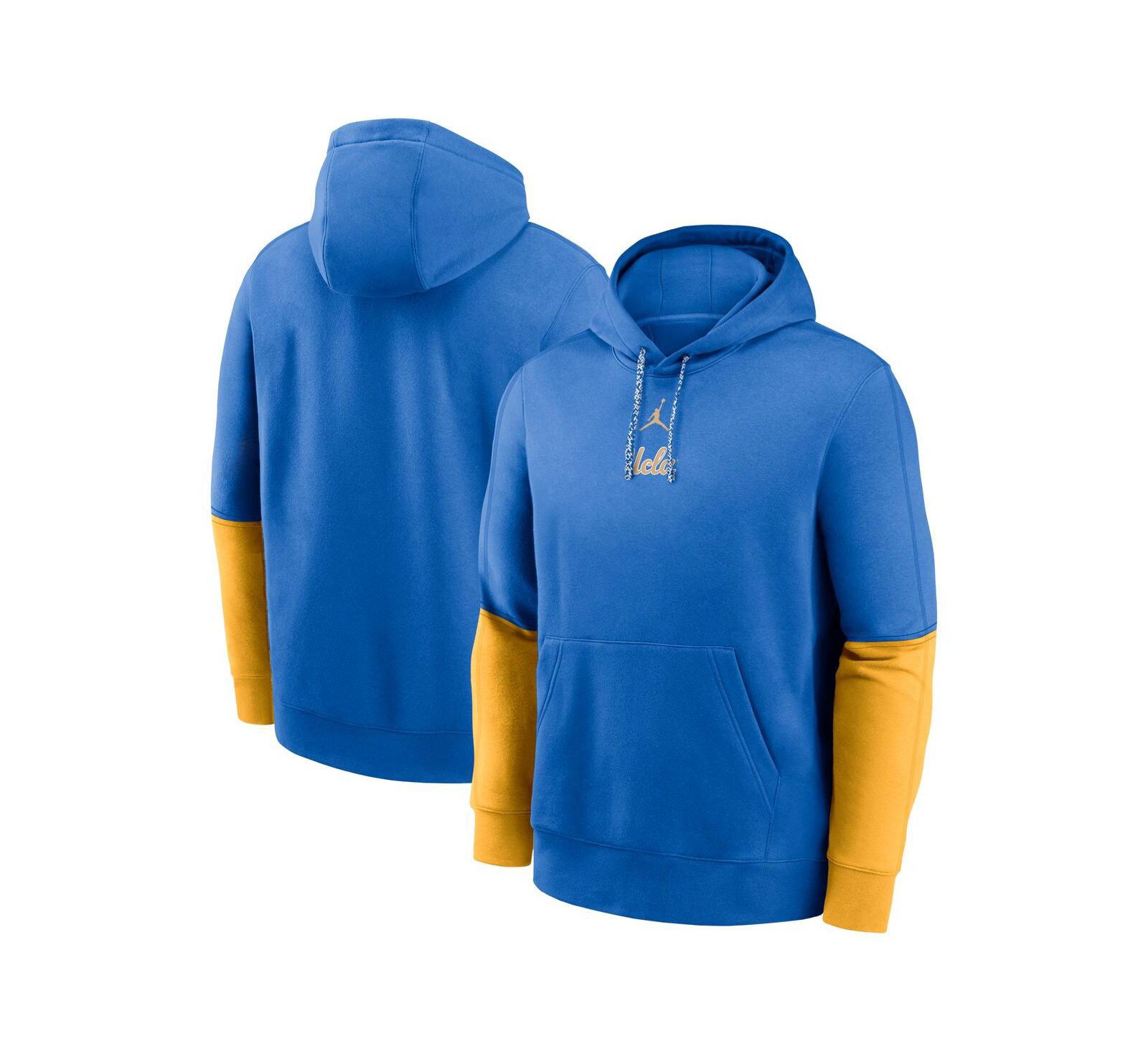 Jordan Men's Blue/Gold UCLA Bruins 2024 Sideline Club Pullover Hoodie
