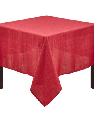 Saro Lifestyle Refined Stitched Plaid Tablecloth, 70" x 70"