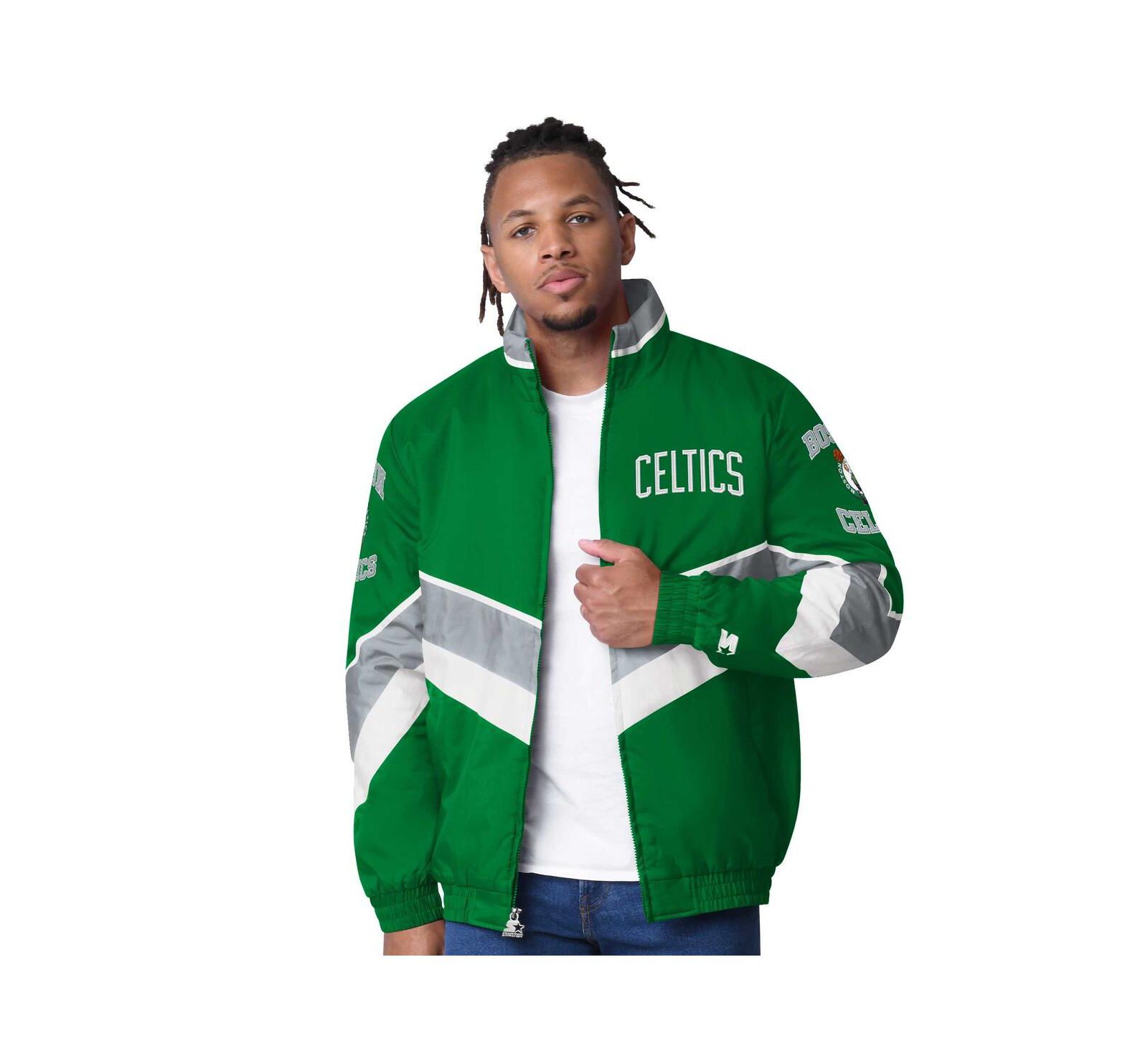 Мужская куртка Starter Boston Celtics Captain Oxford Full-Zip Kelly Green