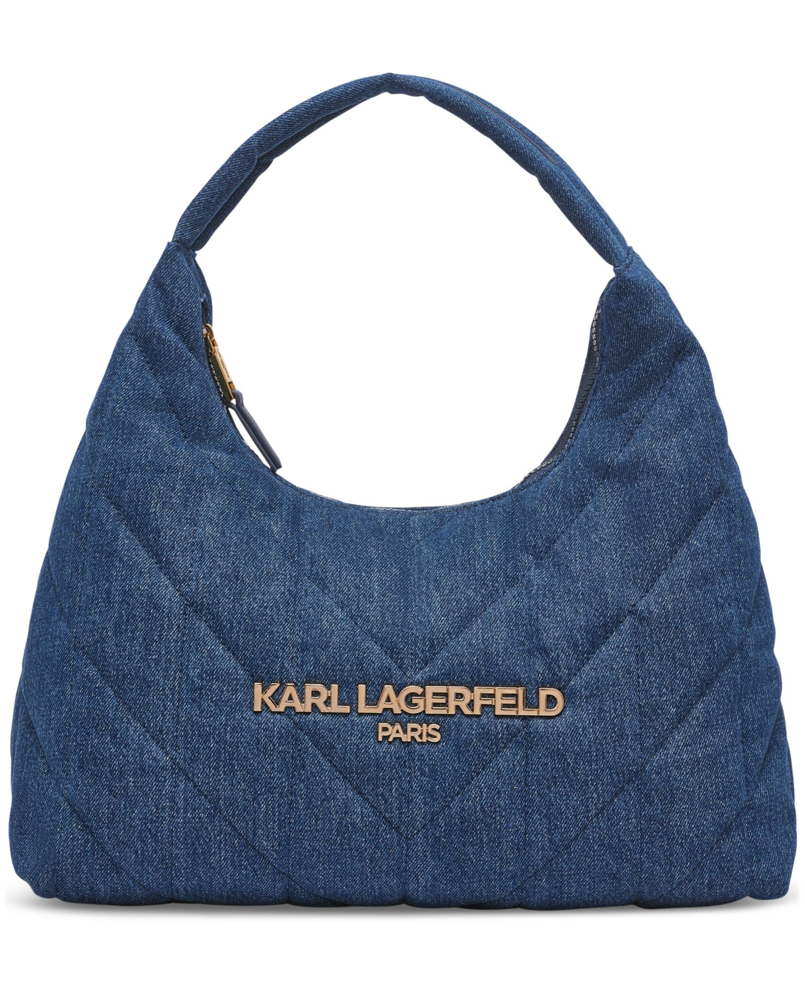 Сумка KARL LAGERFELD PARIS Voyage из стеганого денима хобо