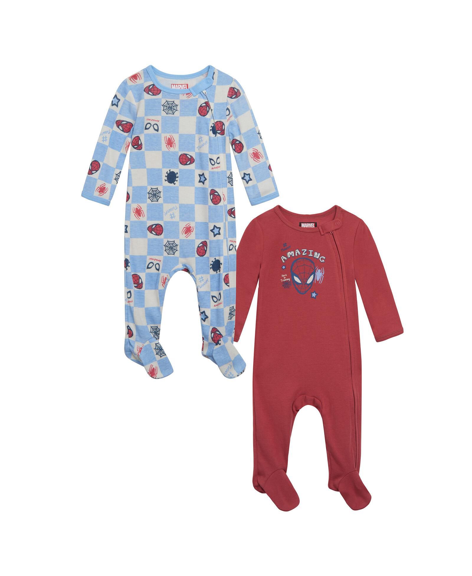 Детский комбинезон Avengers Baby Boys Marvel 2 Pack Zip Up Sleep N' Play