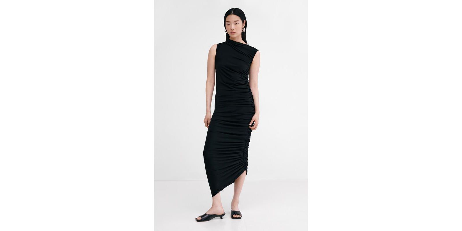 Коктейльное платье женское Marcella Joan Asymmetric One-Shoulder Side-Ruched Jersey