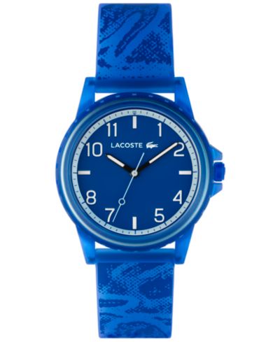 Детские часы Lacoste Rider с силиконовым ремешком синего цвета, 36mm