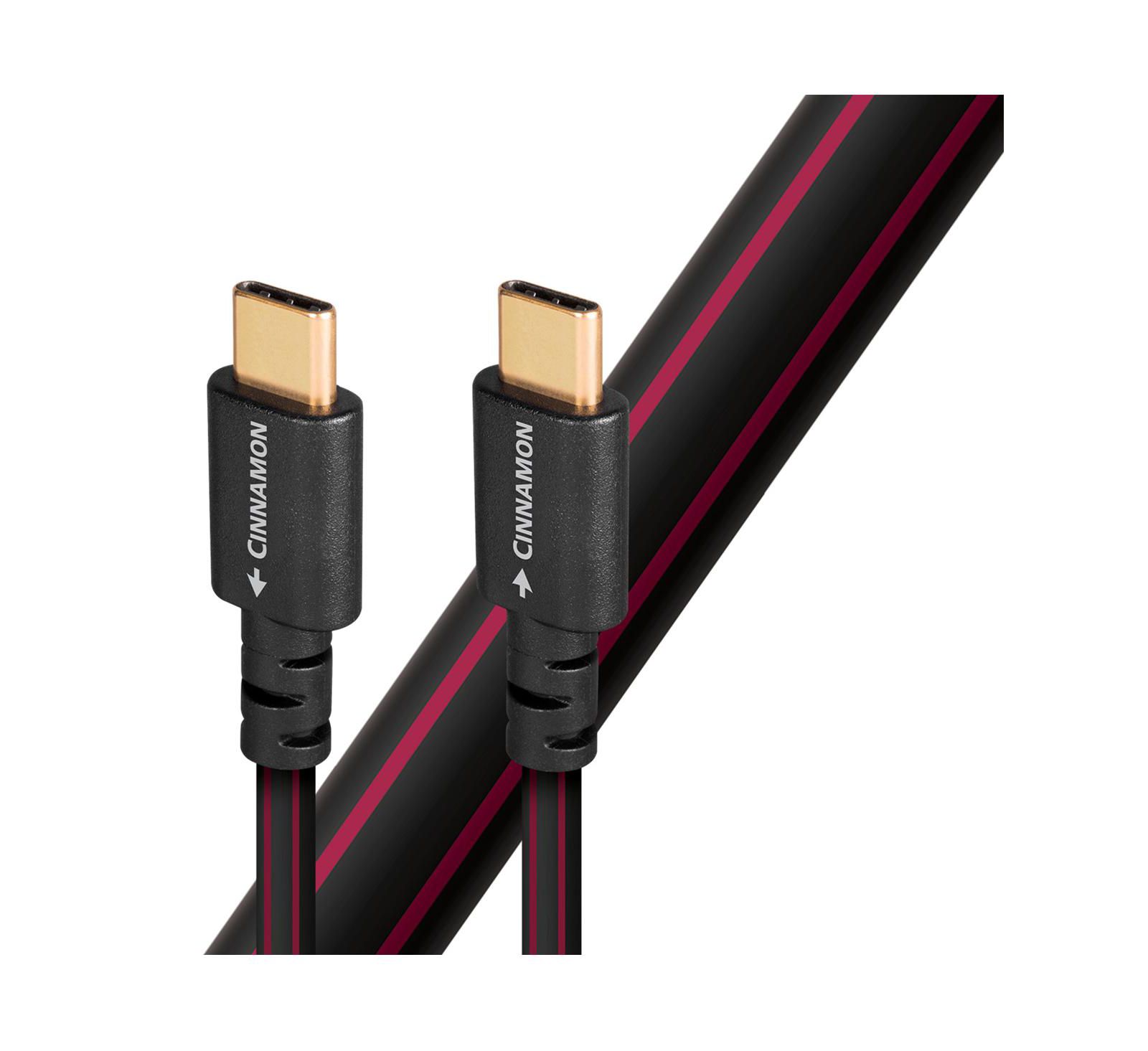 Audioquest Cinnamon High-Definition Digital Audio USB-C Cable (4.92 ft.) for USB-C Devices