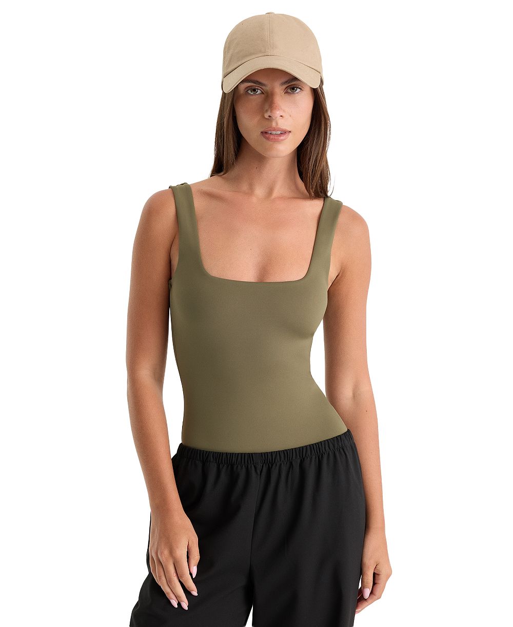 Good American Женский утягивающий современный боди, Regular & Plus Size