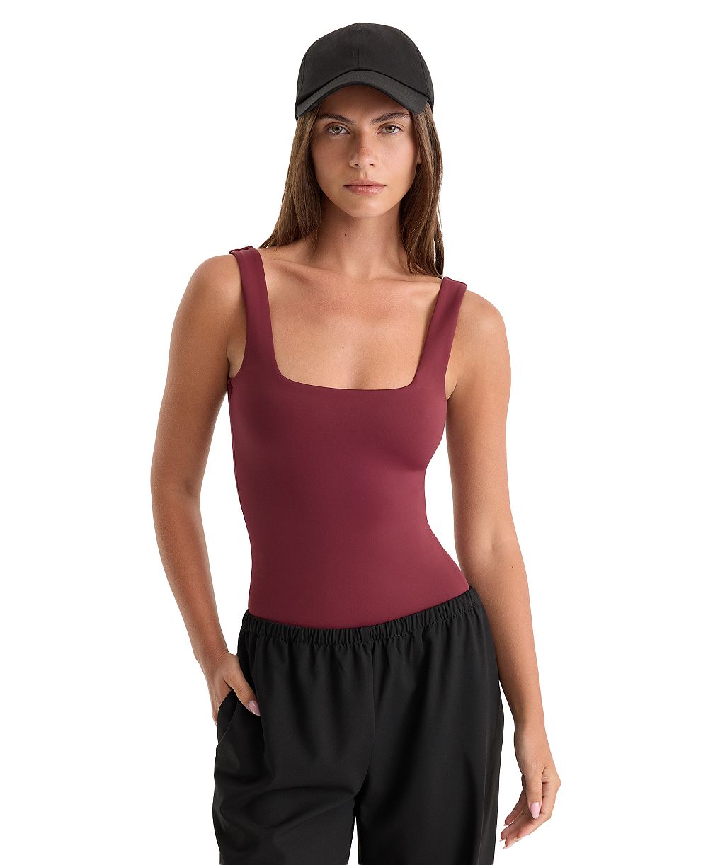 Good American Women's Sculpting Modern Tank Bodysuit, Regular & Plus Size