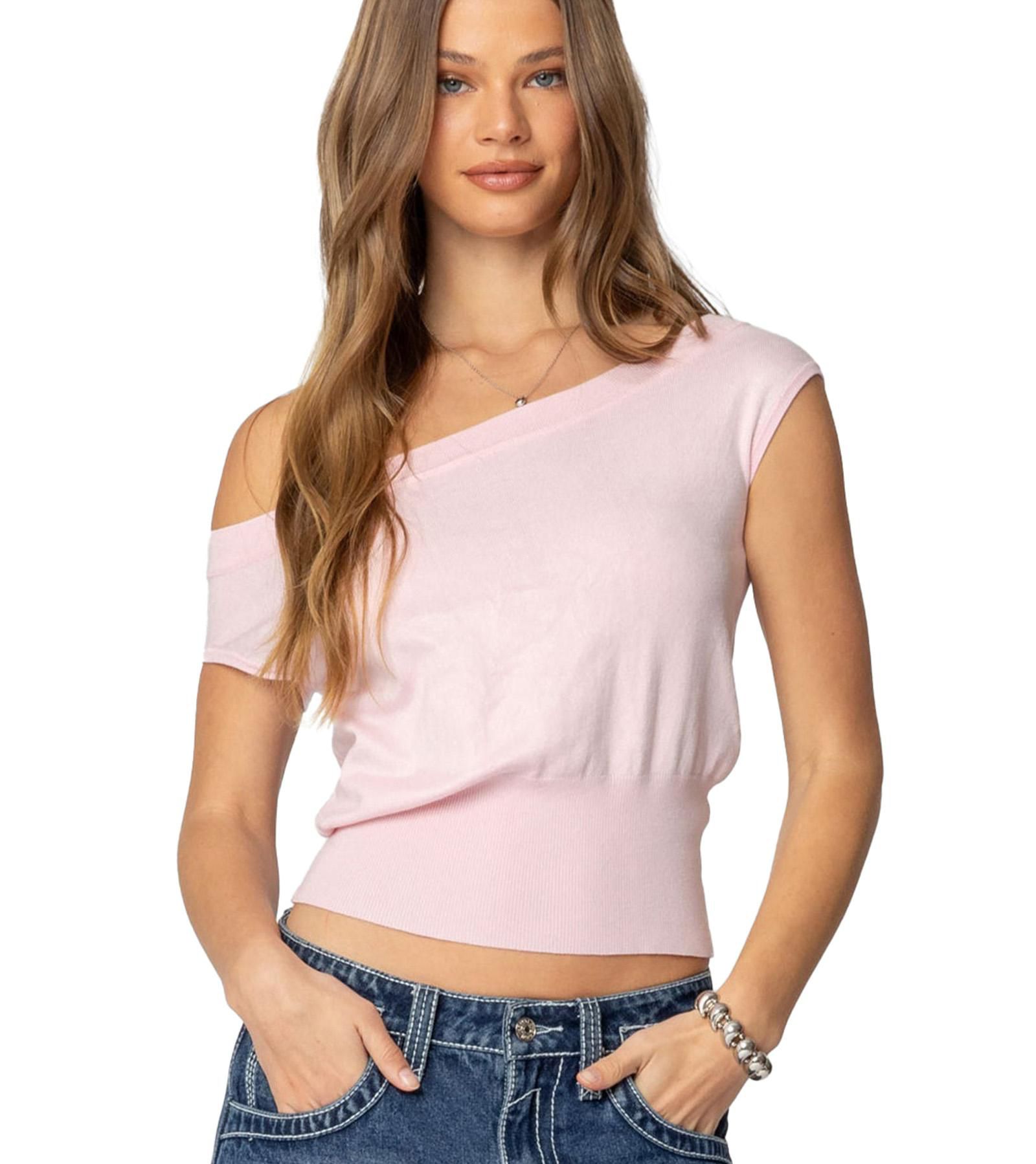 Edikted Women's Michaela Off Shoulder Knit Top