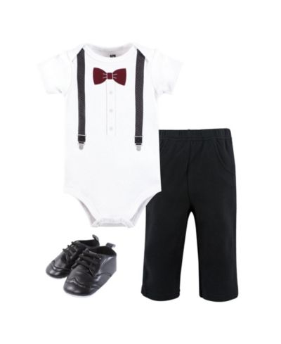 Burgundy black bow tie