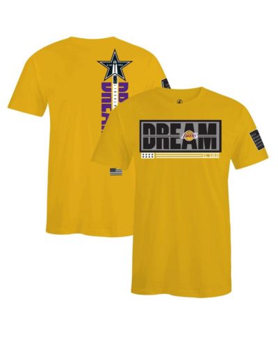 Футболка FISLL x Black History Collection для мужчин и женщин, золотой Los Angeles Lakers