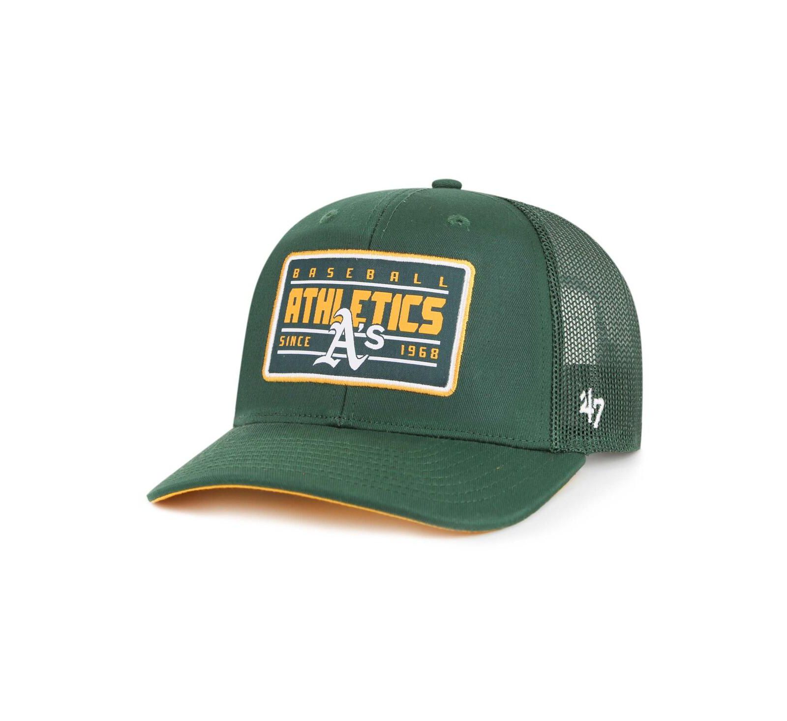 '47 Brand Мужская зеленая кепка Oakland Athletics Hardline Trucker Adjustable