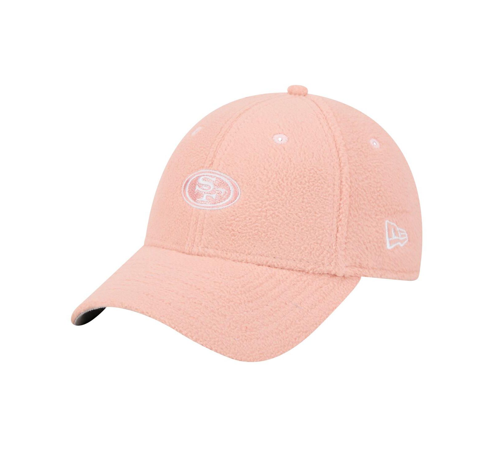 New Era Women's Light Pink San Francisco 49ers Cozy Sherpa 9FORTY Adjustable Hat