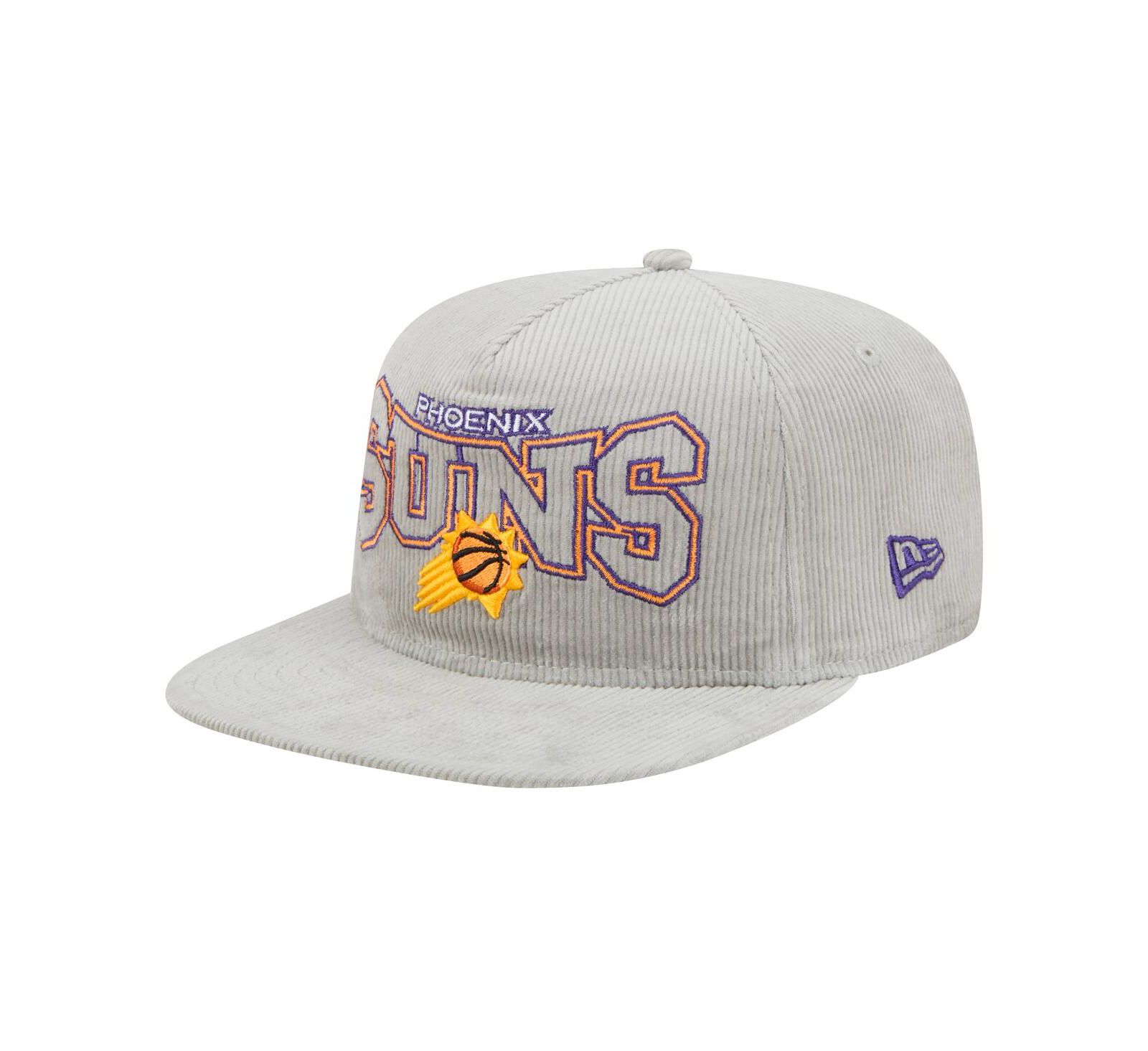 Мужская бейсболка New Era Gray Phoenix Suns Throwback Corduroy Golfer Snapback Hat