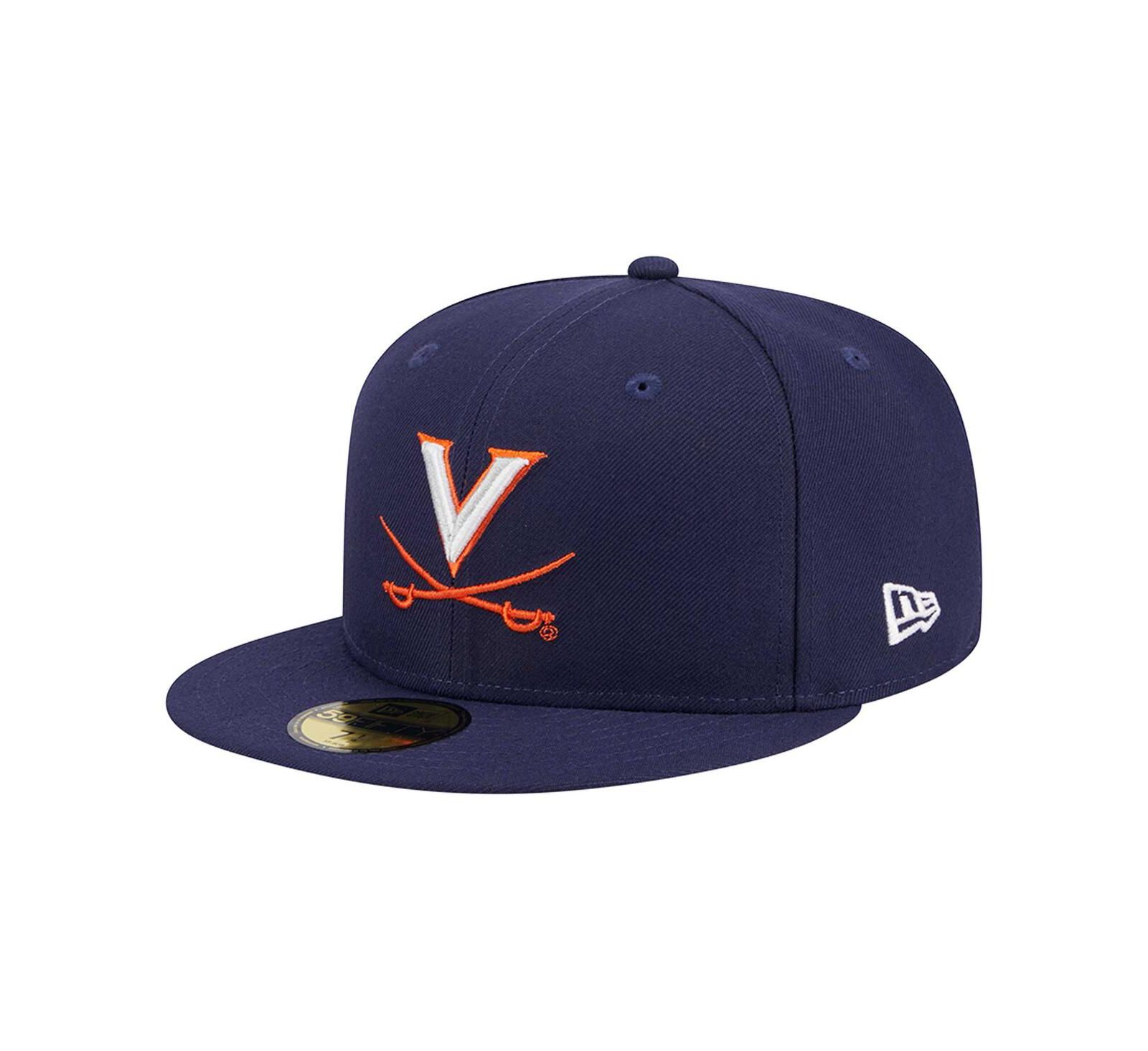 Мужская кепка New Era Navy Virginia Cavaliers 59FIFTY Fitted