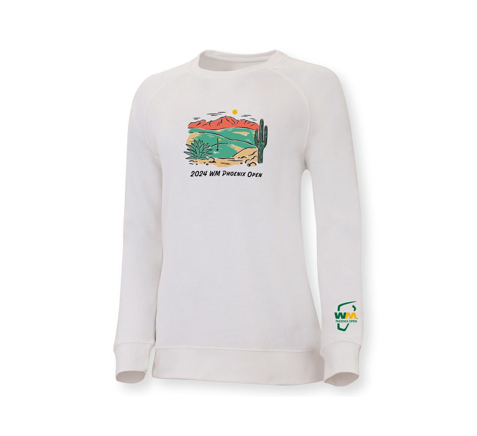 Женский свитшот Ahead White 2024 WM Phoenix Open Olivie Pullover