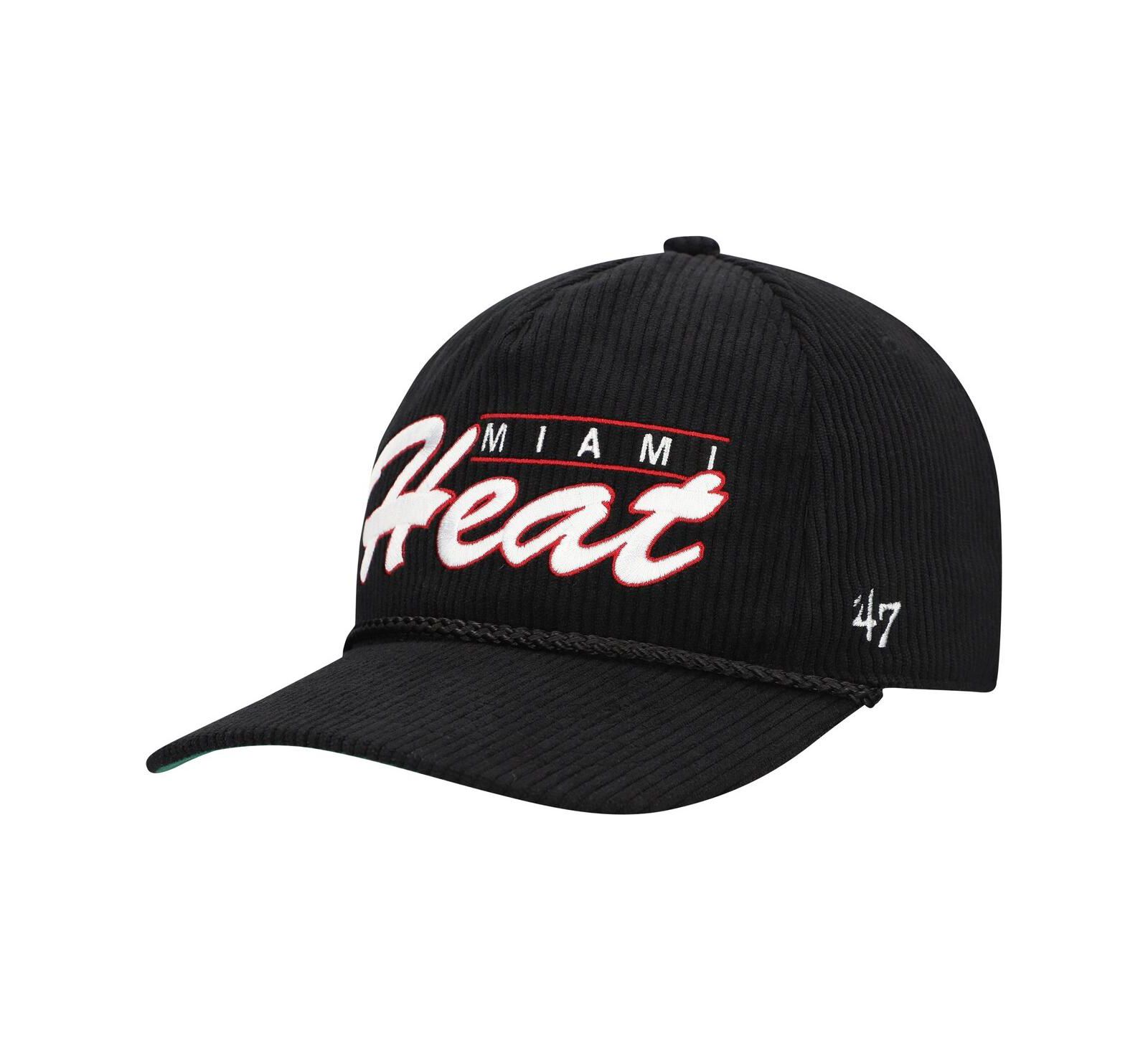 '47 Brand Мужская кепка Miami Heat Double Header Sidepatch Cord Hitch регулируемая