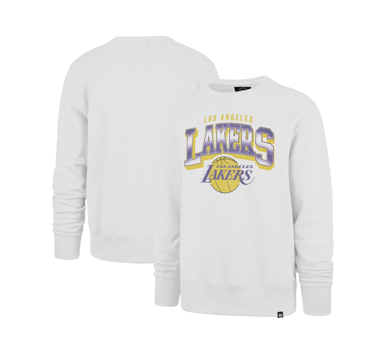 '47 Brand Мужской свитшот pullover Spotlight Headline, Los Angeles Lakers, кремовый