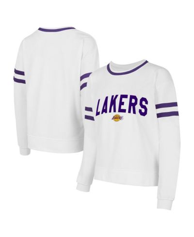 Concepts Sport Женский свитшот Los Angeles Lakers Borough белого цвета