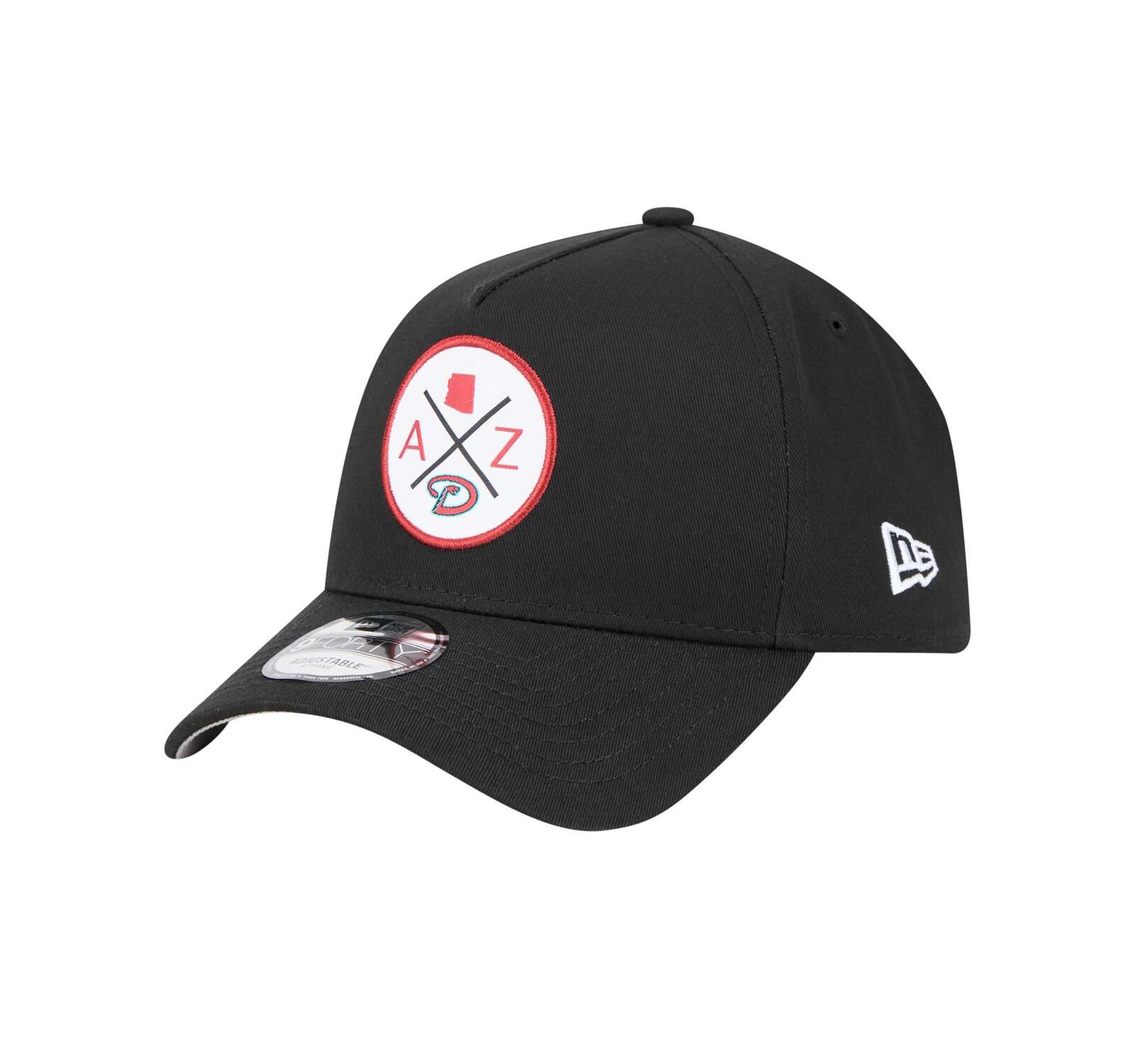 New Era Men's Black Arizona Diamondbacks 9FORTY A-Frame Adjustable Hat