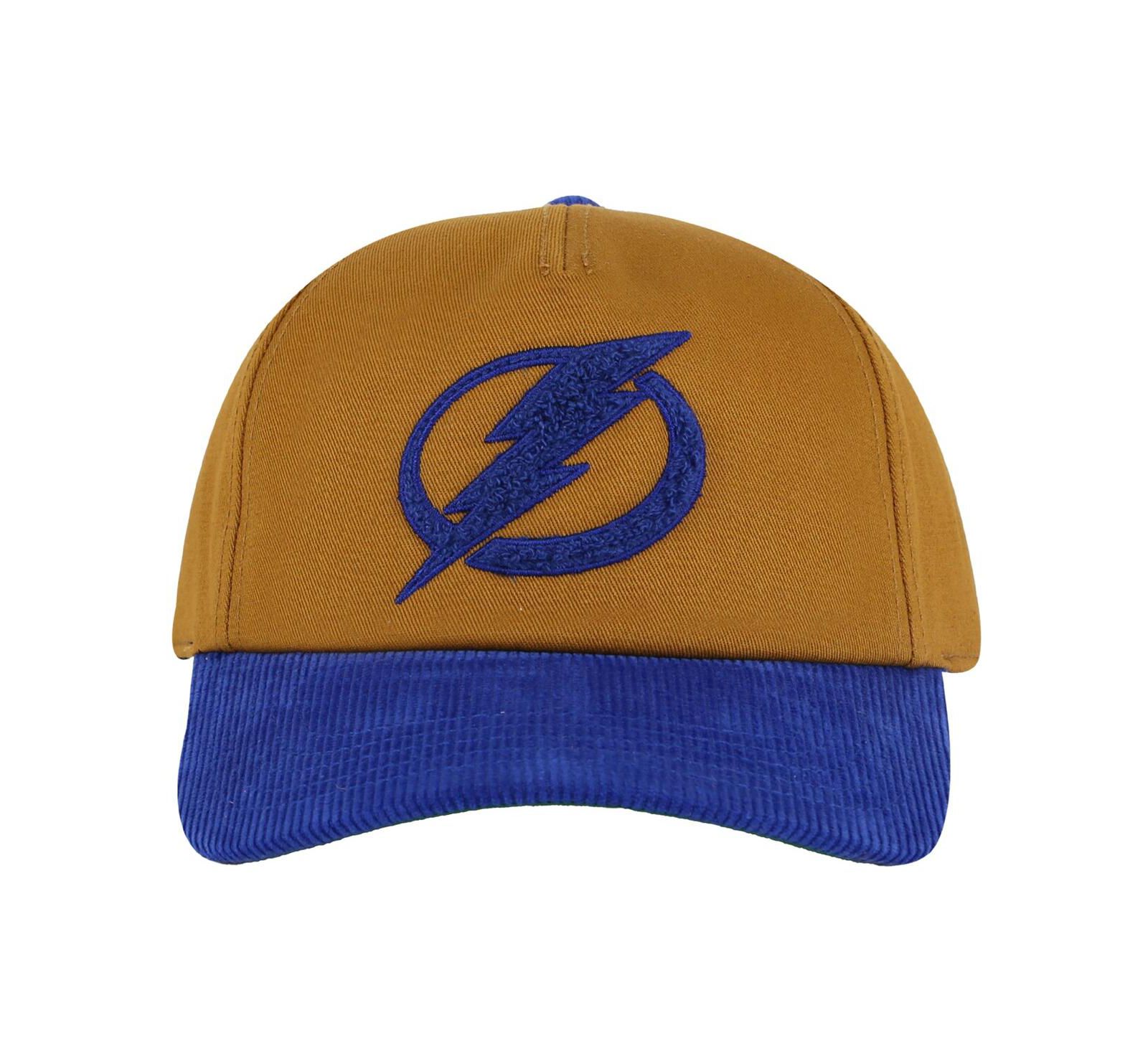 Мужская регулируемая кепка American Needle Tampa Bay Lightning Burnett Tan/Blue