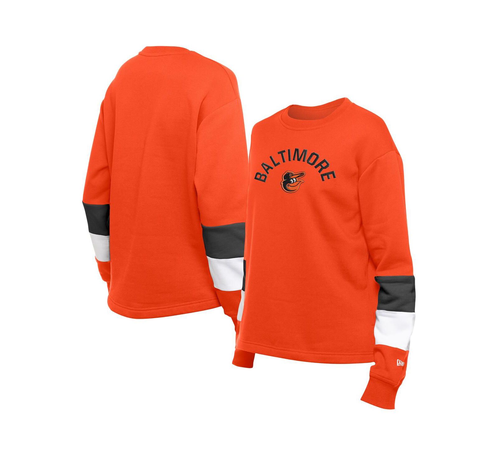 Женская толстовка New Era Baltimore Orioles Gameday Crewneck, цвет Orange