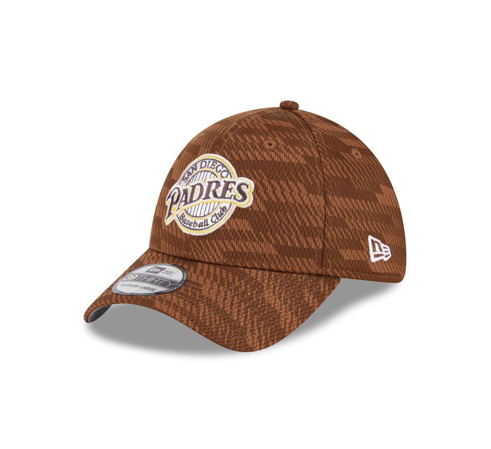 Мужская кепка New Era San Diego Padres 2025 MLB Clubhouse 39THIRTY Flex