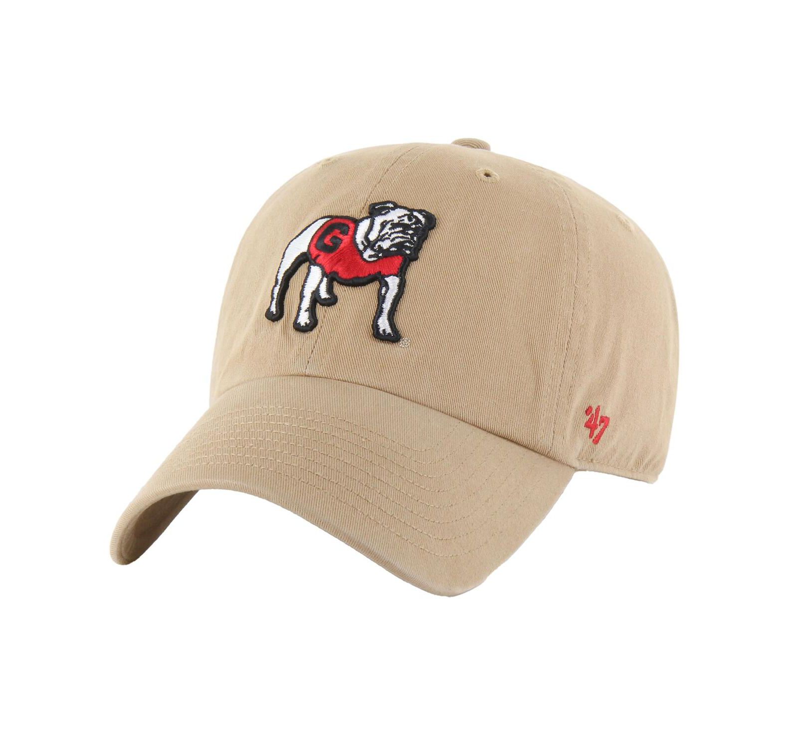 '47 Brand Men's Khaki Georgia Bulldogs Clean Up Adjustable Hat