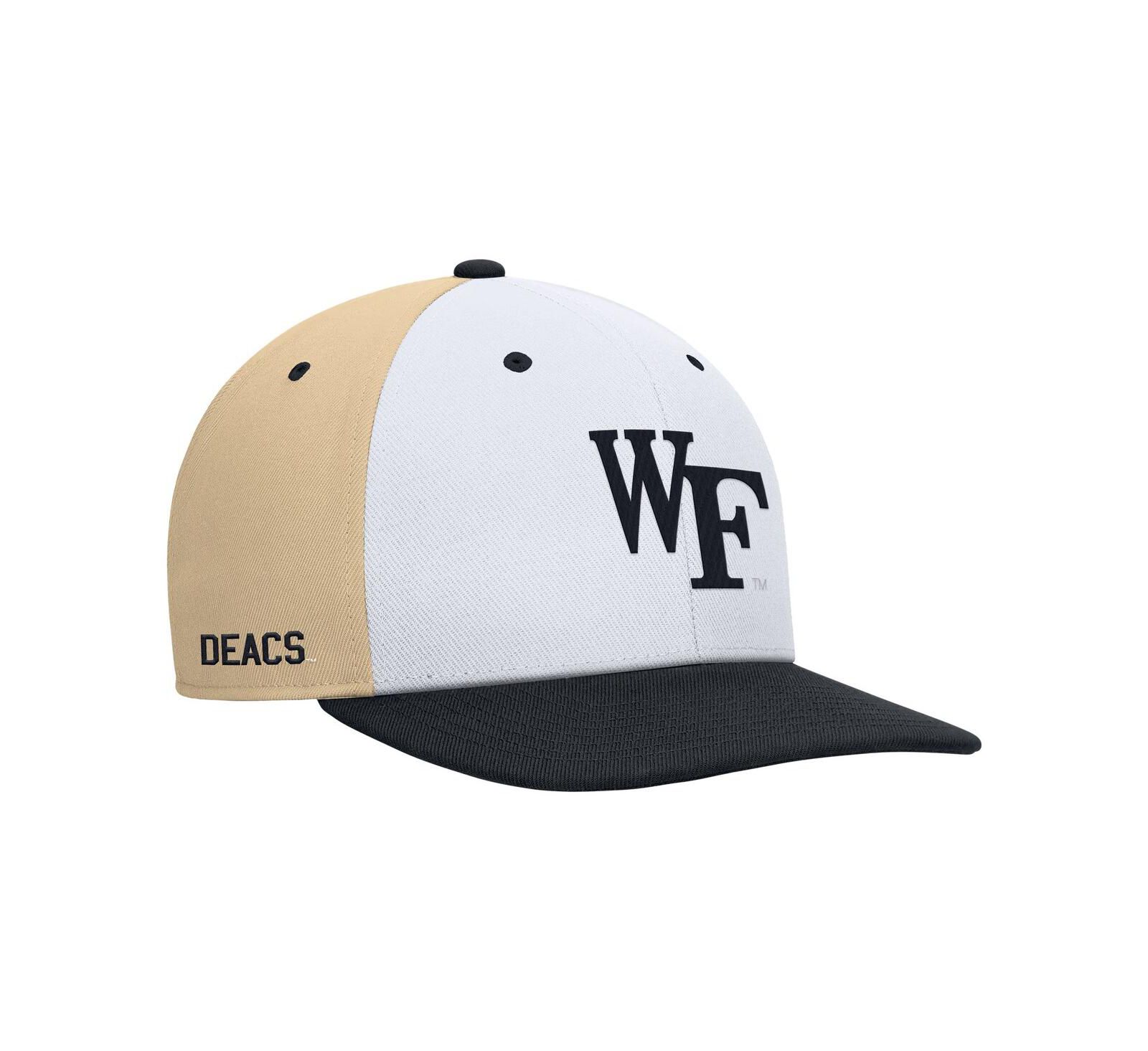 Nike Мужская кепка Snapback White/Gold Wake Forest Demon Deacons Pro Performance