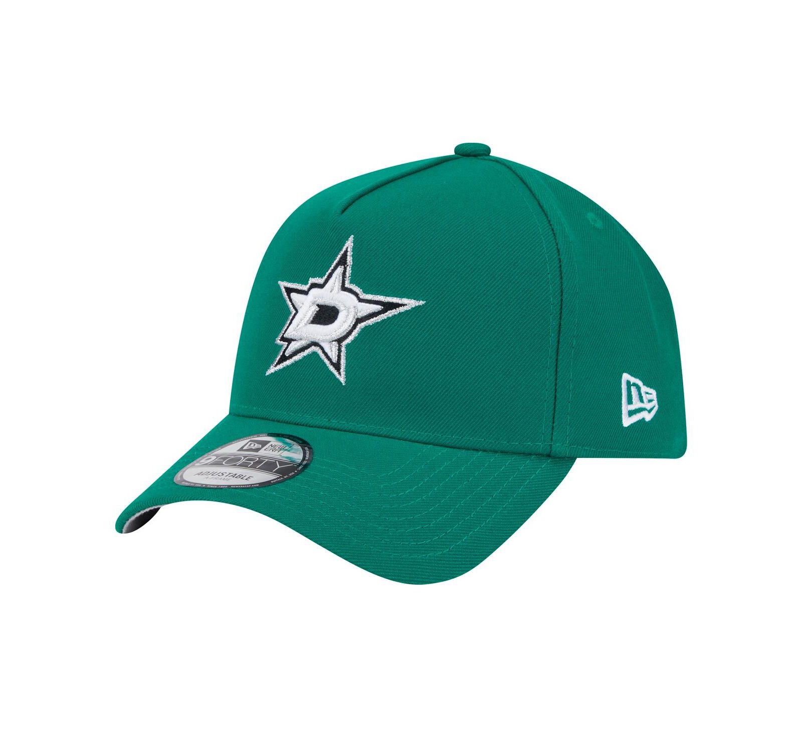 New Era Men's Kelly Green Dallas Stars Core A-Frame 9FORTY Adjustable Hat