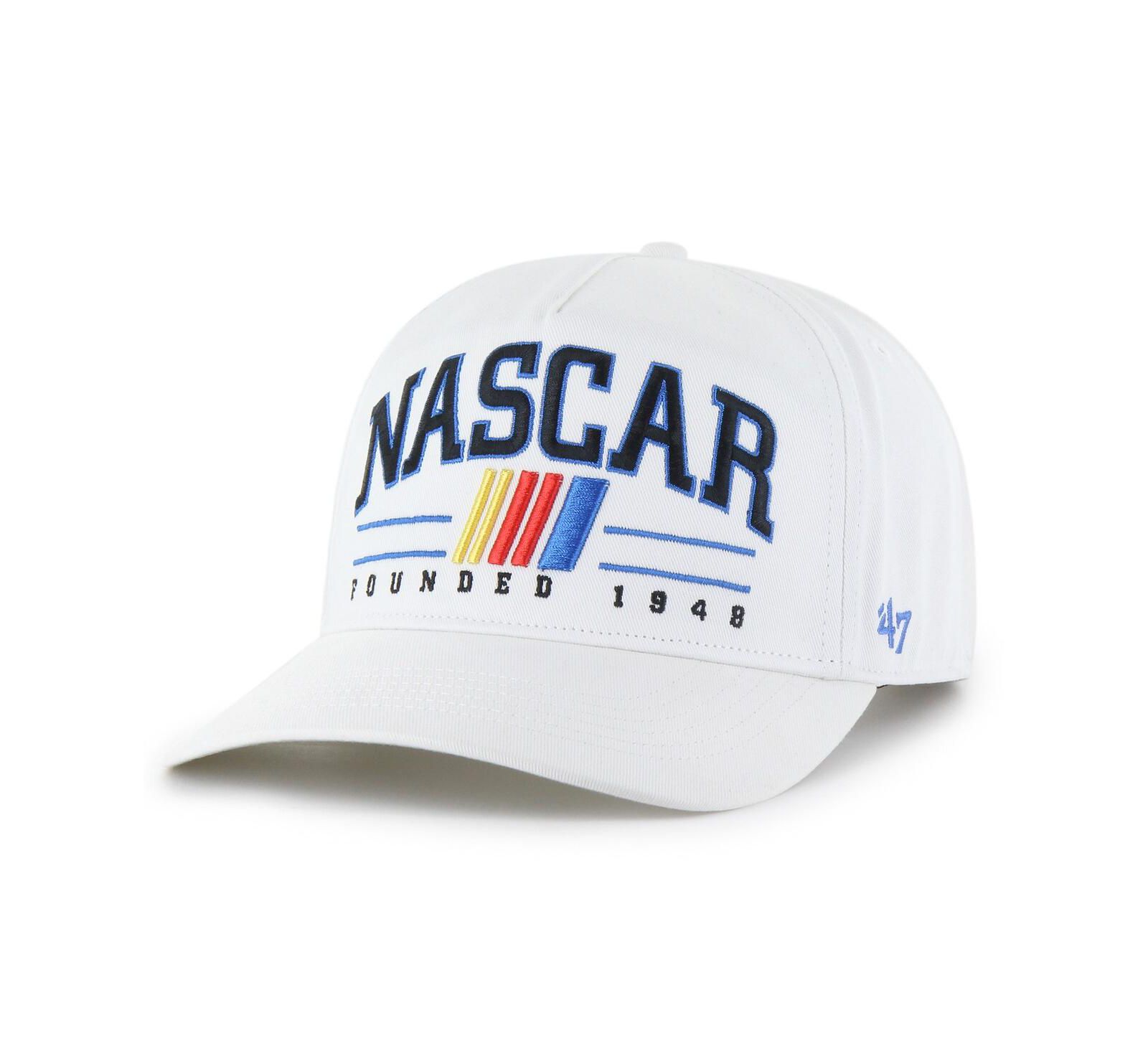 '47 Brand Men's White NASCAR Merchandise Roscoe Hitch Adjustable Hat