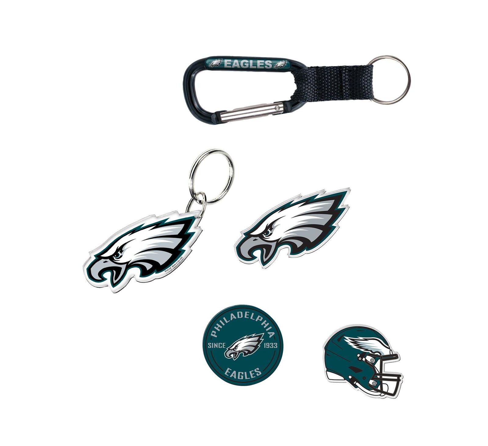 Wincraft Philadelphia Eagles брелок и магнит на холодильник, набор из 5 шт