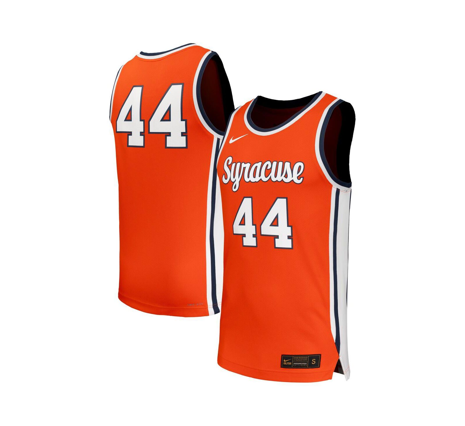 Мужская джерси Nike 44 Orange Syracuse Orange Replica баскетбольная