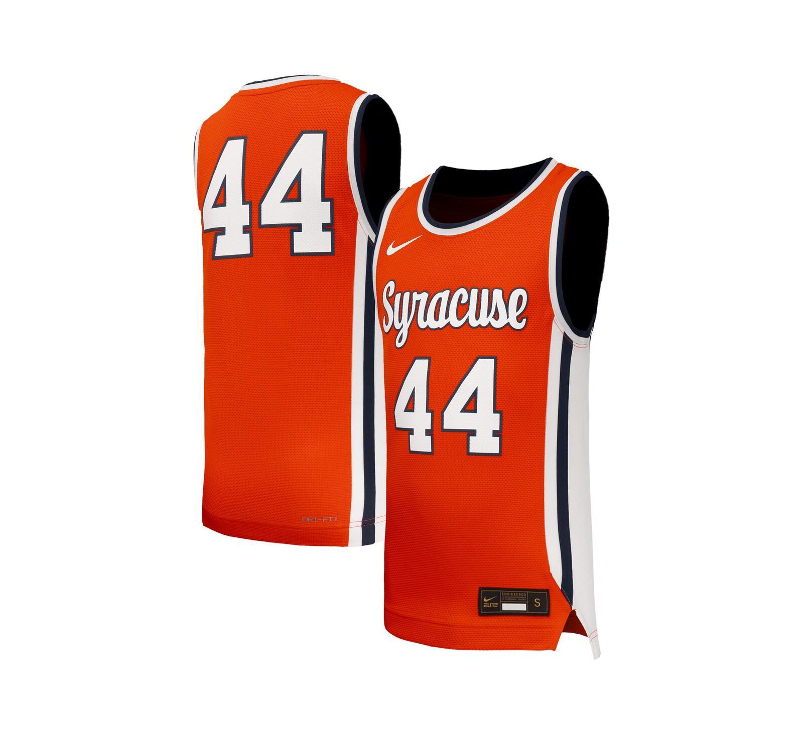 Спортивная джерси Nike для мальчиков и девочек 44 Orange Syracuse Orange Replica