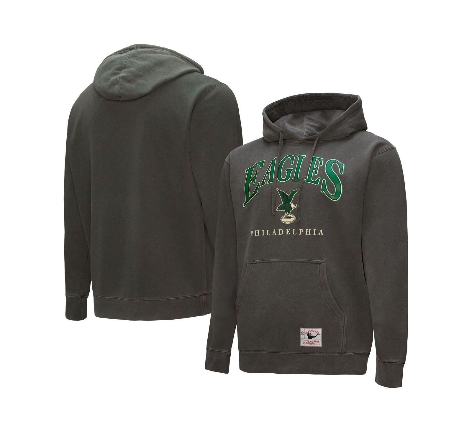 Mitchell & Ness Худи Philadelphia Eagles Slot Pullover, серый