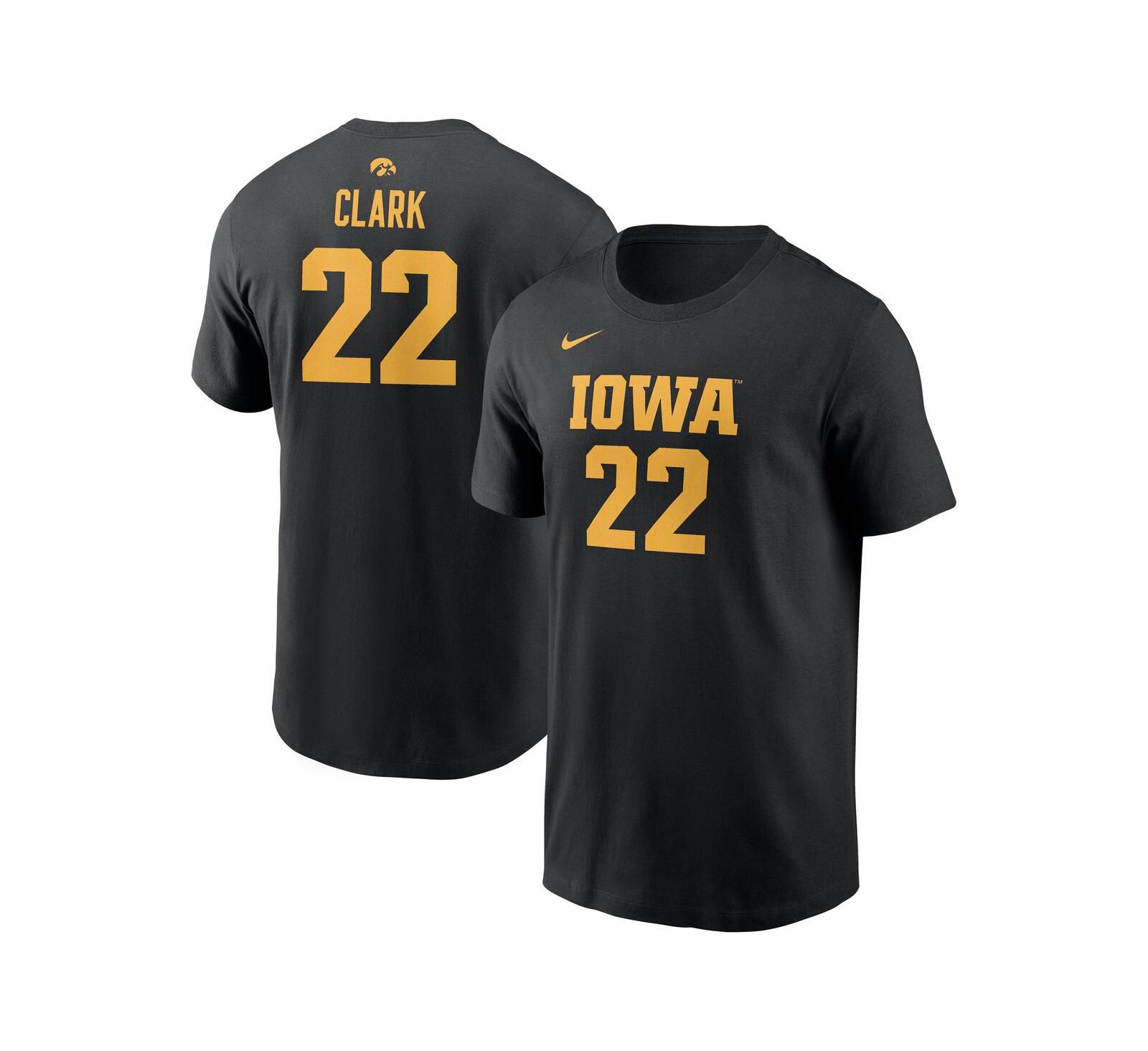 Nike Футболка Caitlin Clark Black Iowa Hawkeyes для мужчин и женщин