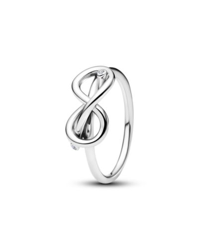 Pandora Кольцо Infinity Knot с золотым напылением 14K