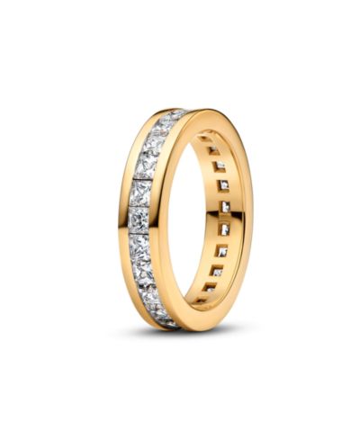 Pandora Eternity Channel 14K Gold-Plated Ring