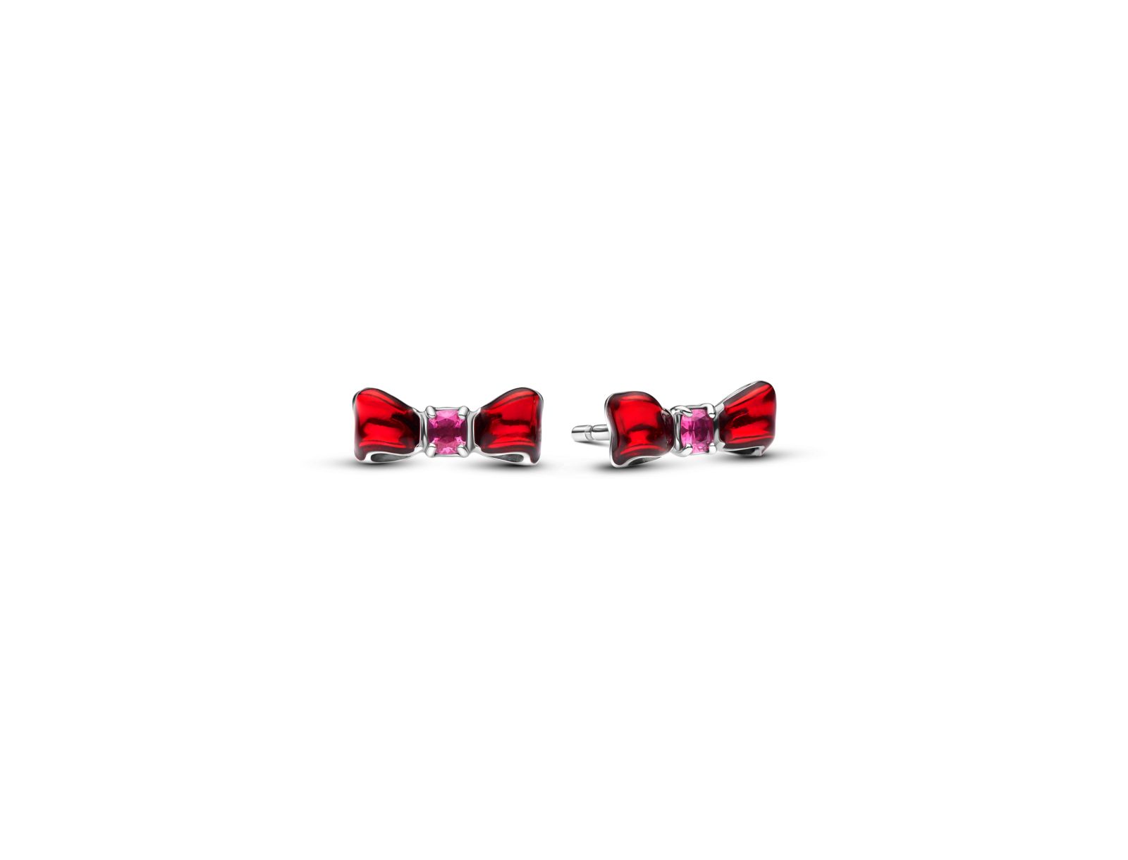 Серьги-гвоздики Pandora Sterling Silver Disney Snow White Bow