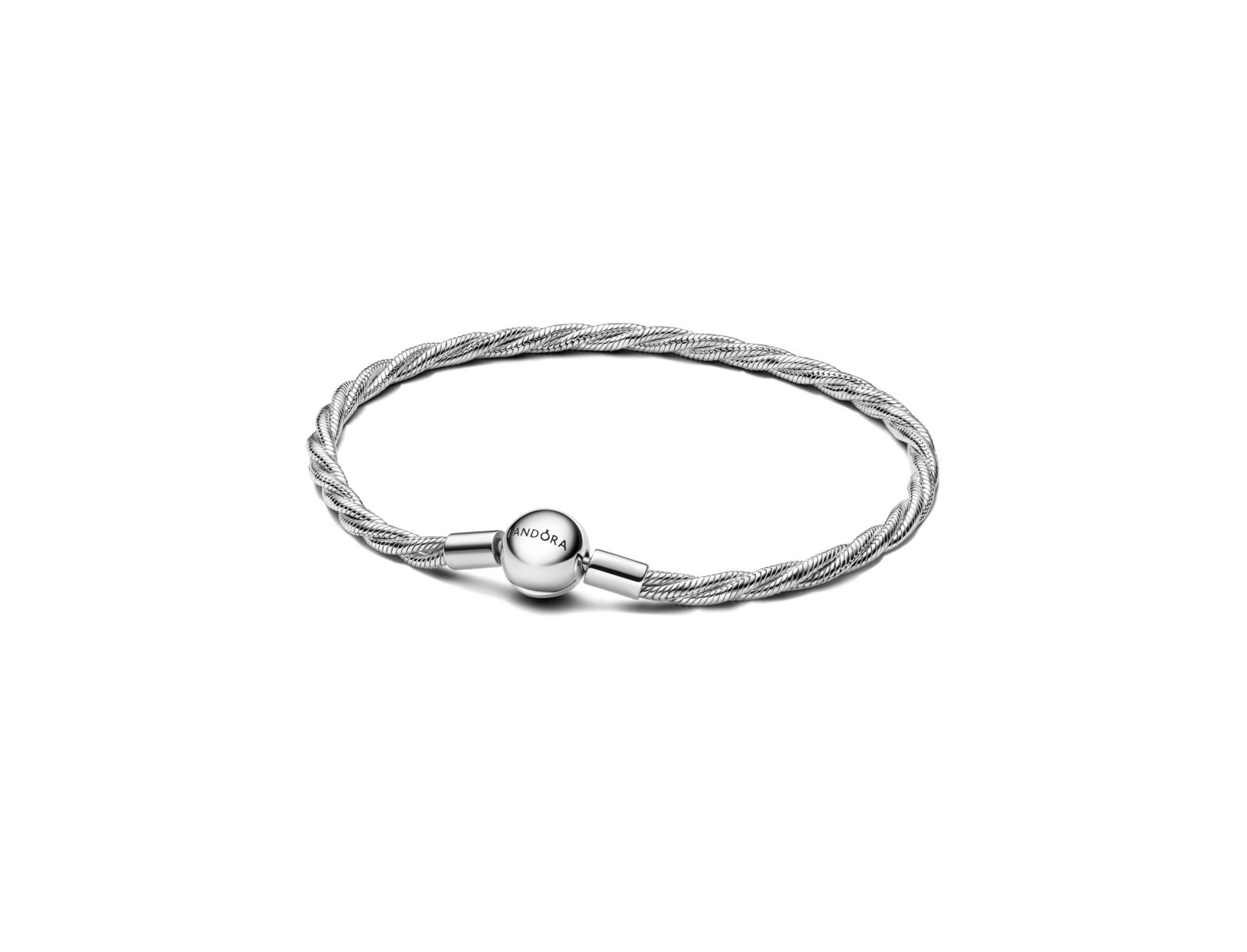 Pandora Sterling Silver Braided Snake Chain Bracelet