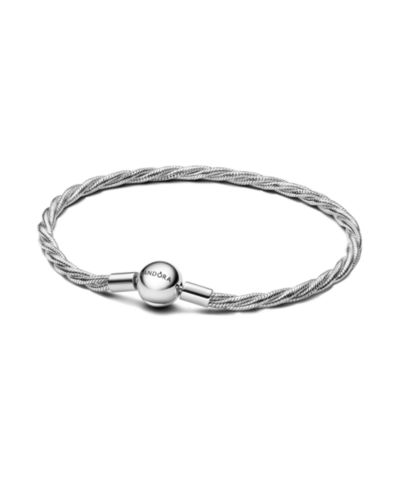 Pandora Sterling Silver Braided Snake Chain Bracelet