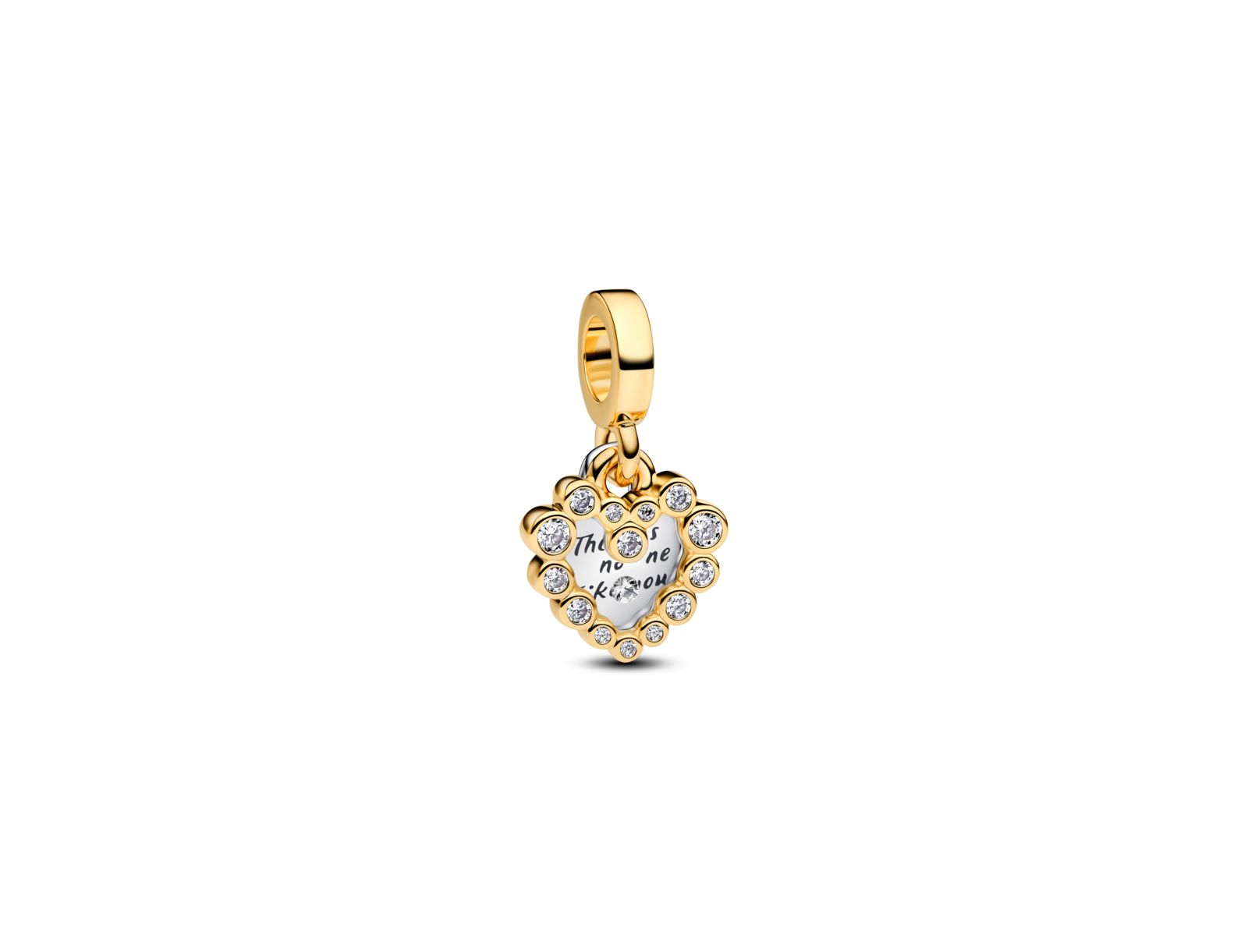 Подвески Pandora Sparkling Heart Double Dangle Charms