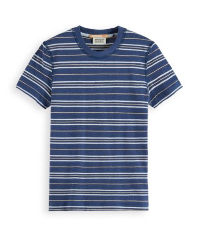 Детская полосатая футболка SCOTCH & SODA из смесового льна