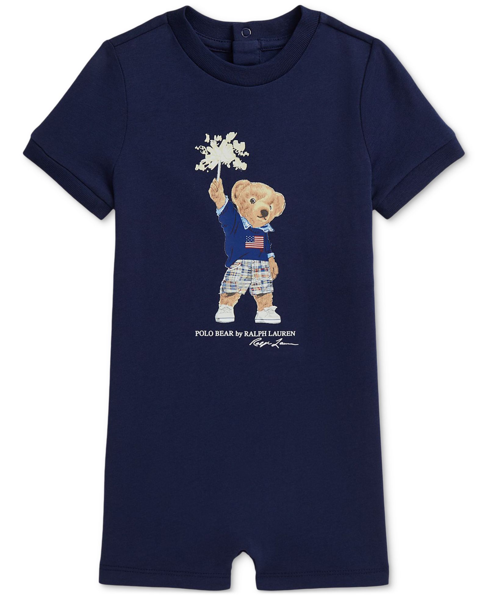 Детский комбинезон Polo Ralph Lauren Baby Boys Polo Bear из хлопкового трикотажа