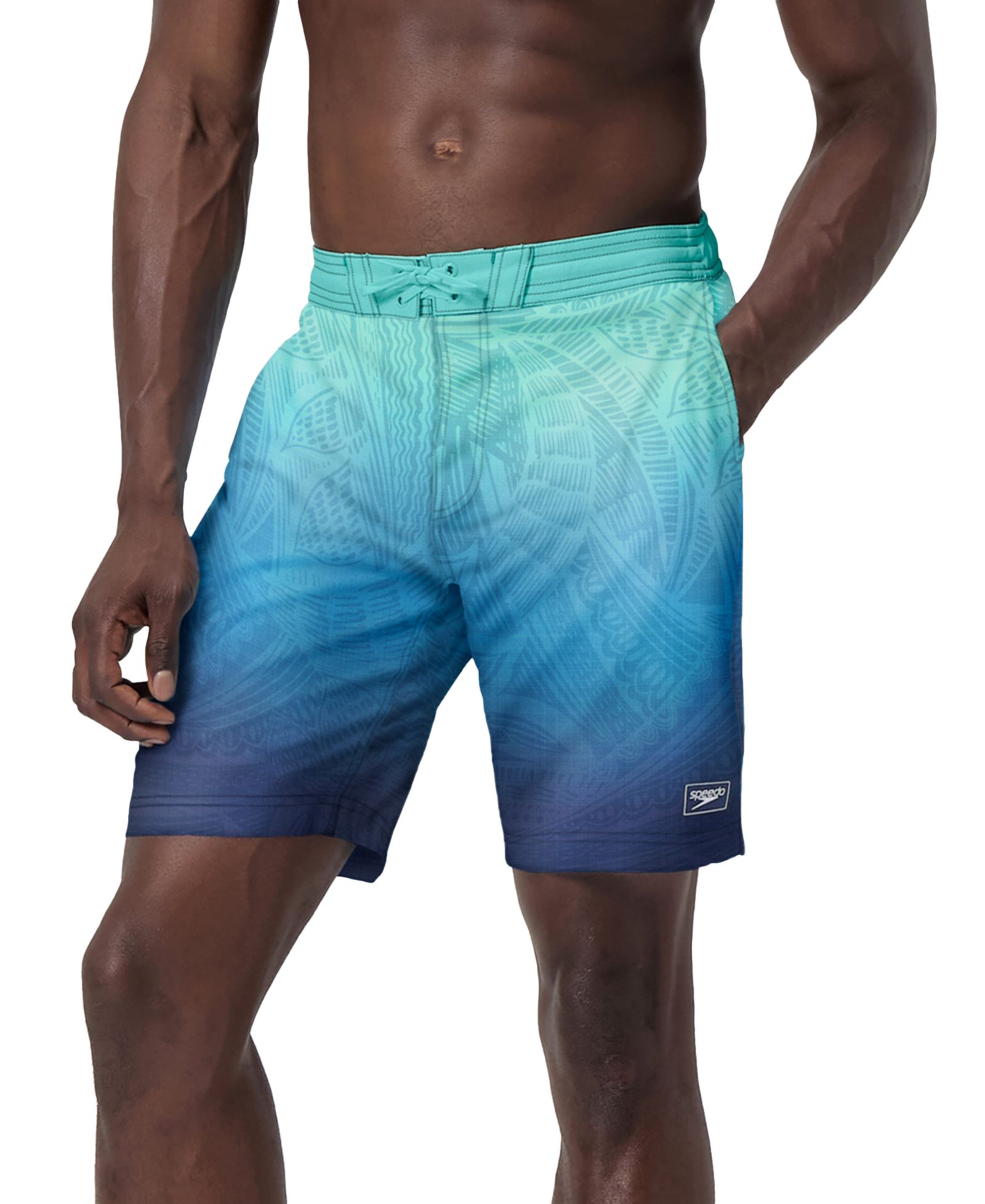 Speedo Men's Island Flow Bondi Basin Ombre Drawstring 9" Boardshorts