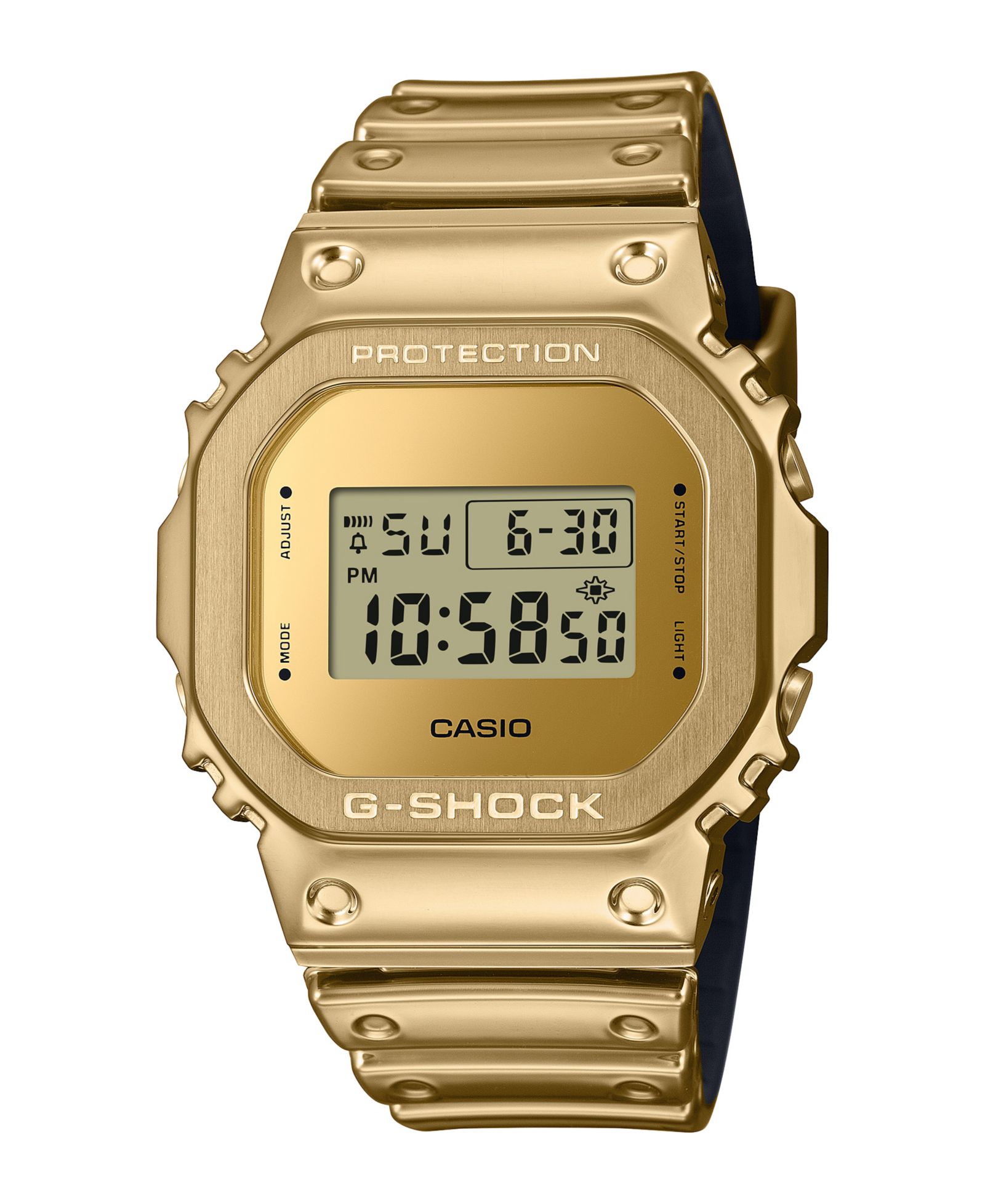 G-Shock Men's Gold-Tone Silicone Watch, 43.2mm