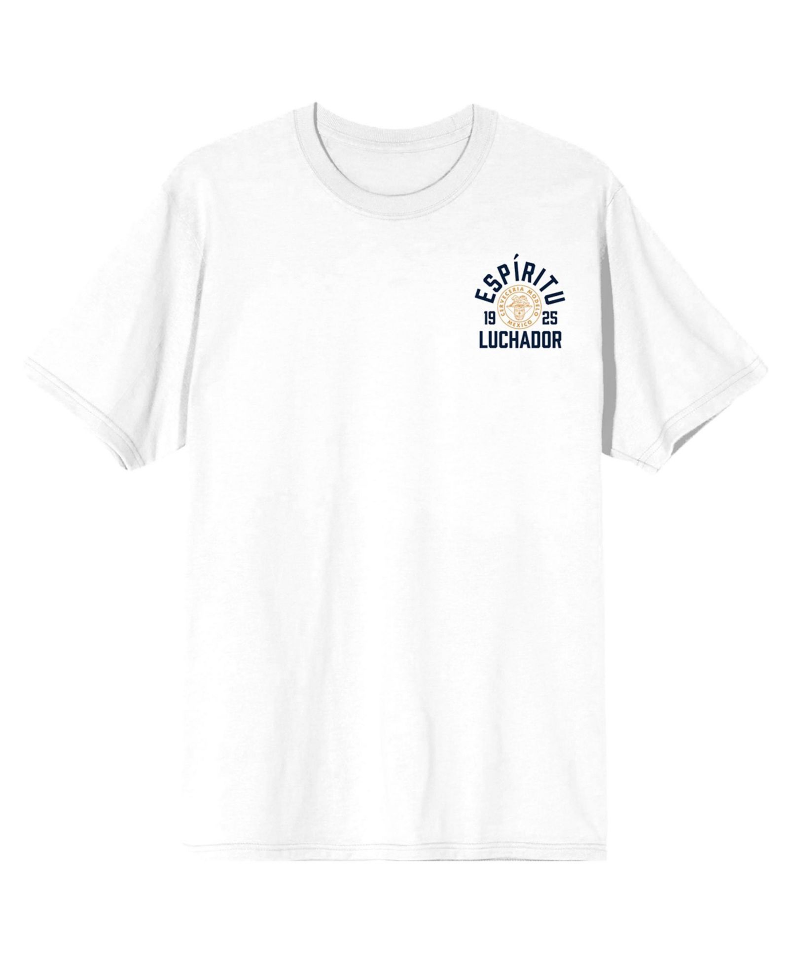 Modelo Big & Tall The Fighting Spirit Crew Neck Short Sleeve White T-shirt