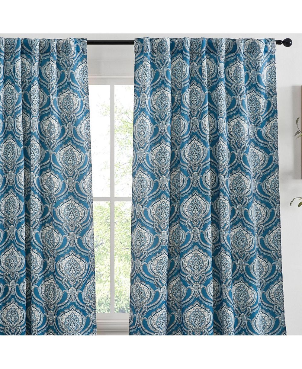 HLC.ME шторы Messina Paisley Damask, набор из 2 шт., светонепроницаемые